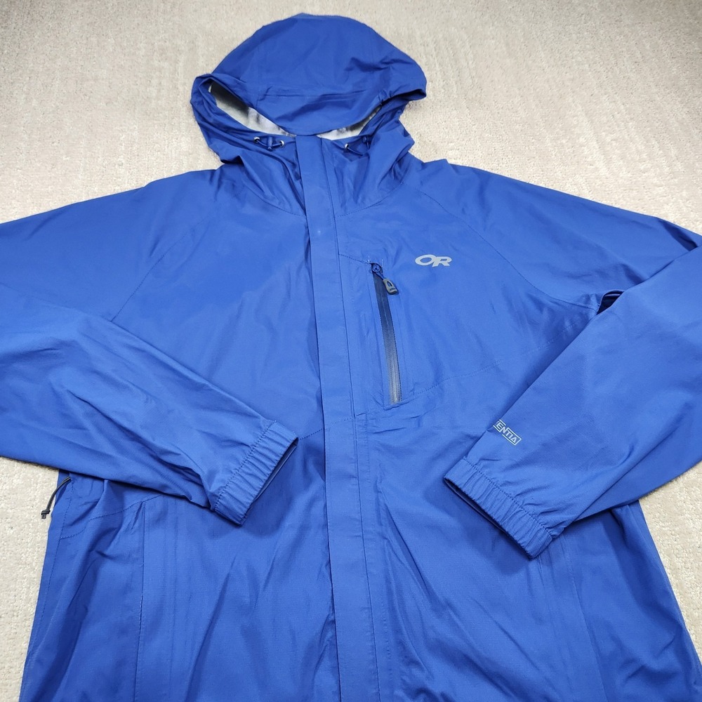 Outdoor Research Jacket Men Large Blue Panorama Point Ventia Waterproof Gorpcore